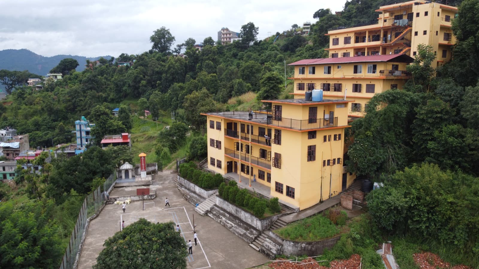 Our school buildings and playground